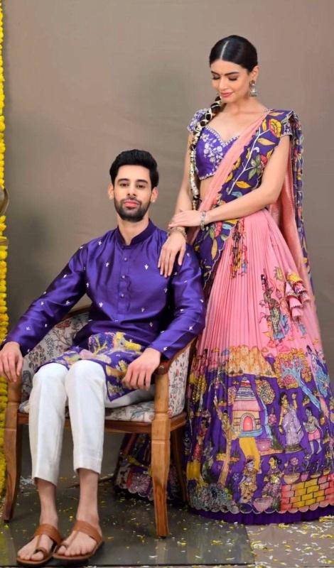 Launching Kalamkari PC 537 Cotton Lehenga choli wholesalers in Bangalore